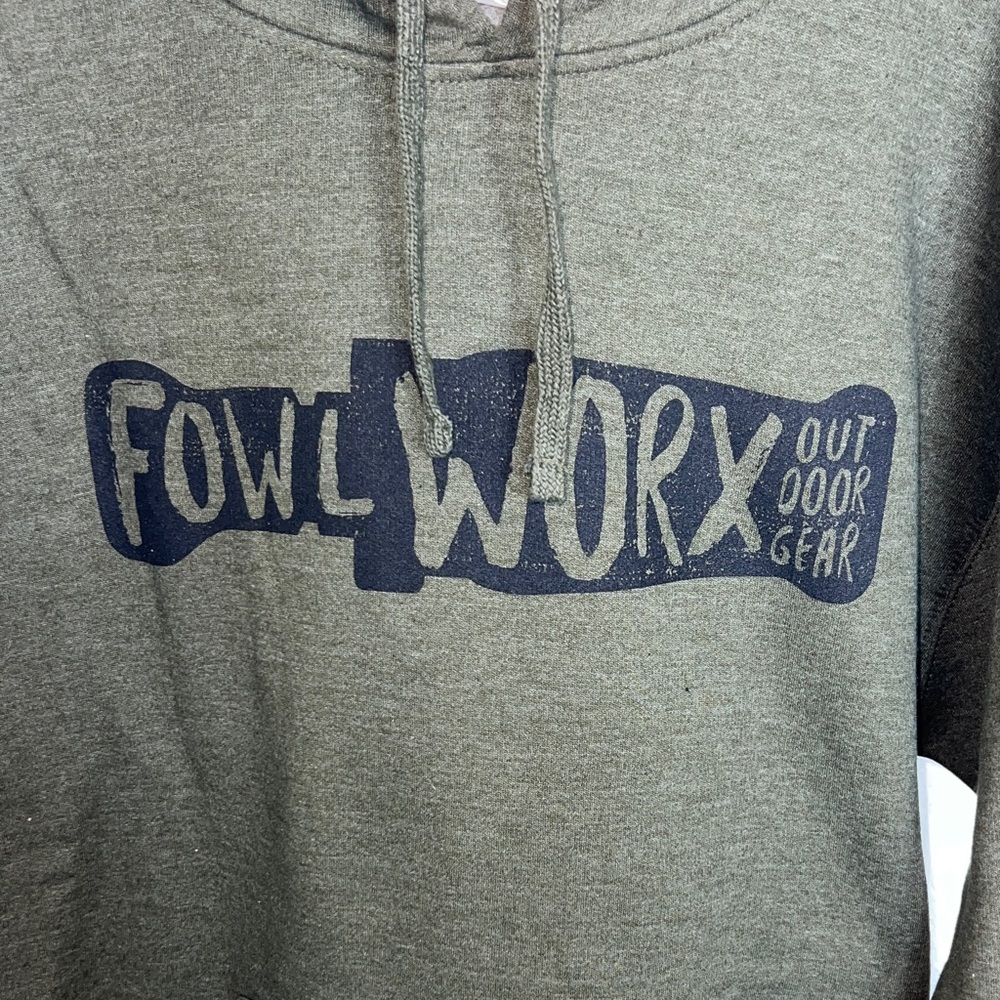 Men's Olive Hoodie - Picture 2 of 6